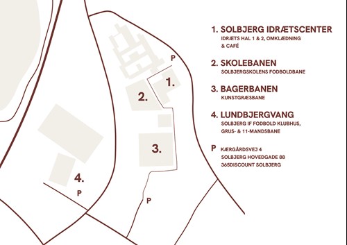 Kort over Solbjerg IF Fodbold